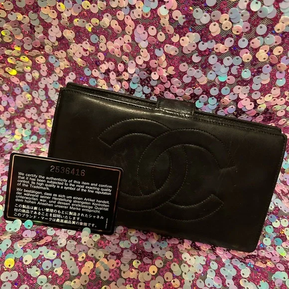 Chanel Lambskin Wallet With Authenticity Card - Picture 2 of 10